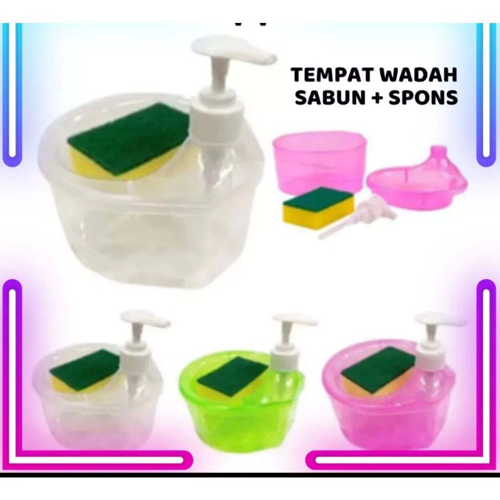 Jual Tempat Sabun Cair Cuci Piring 1000ml Model Mangkuk Bulat Shopee