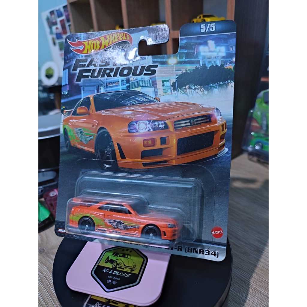 Jual HOTWHEELS Nissan Skyline R34 GT-R R34 Orange Fast and Furious ...