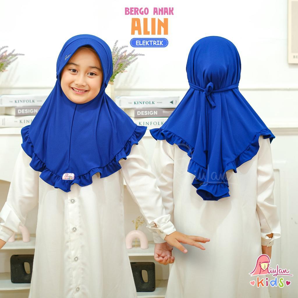 Jual BERGO ANAK ALIN - MIULAN HJAB -BAHAN JERSEY STELLA - JILBAB ANAK