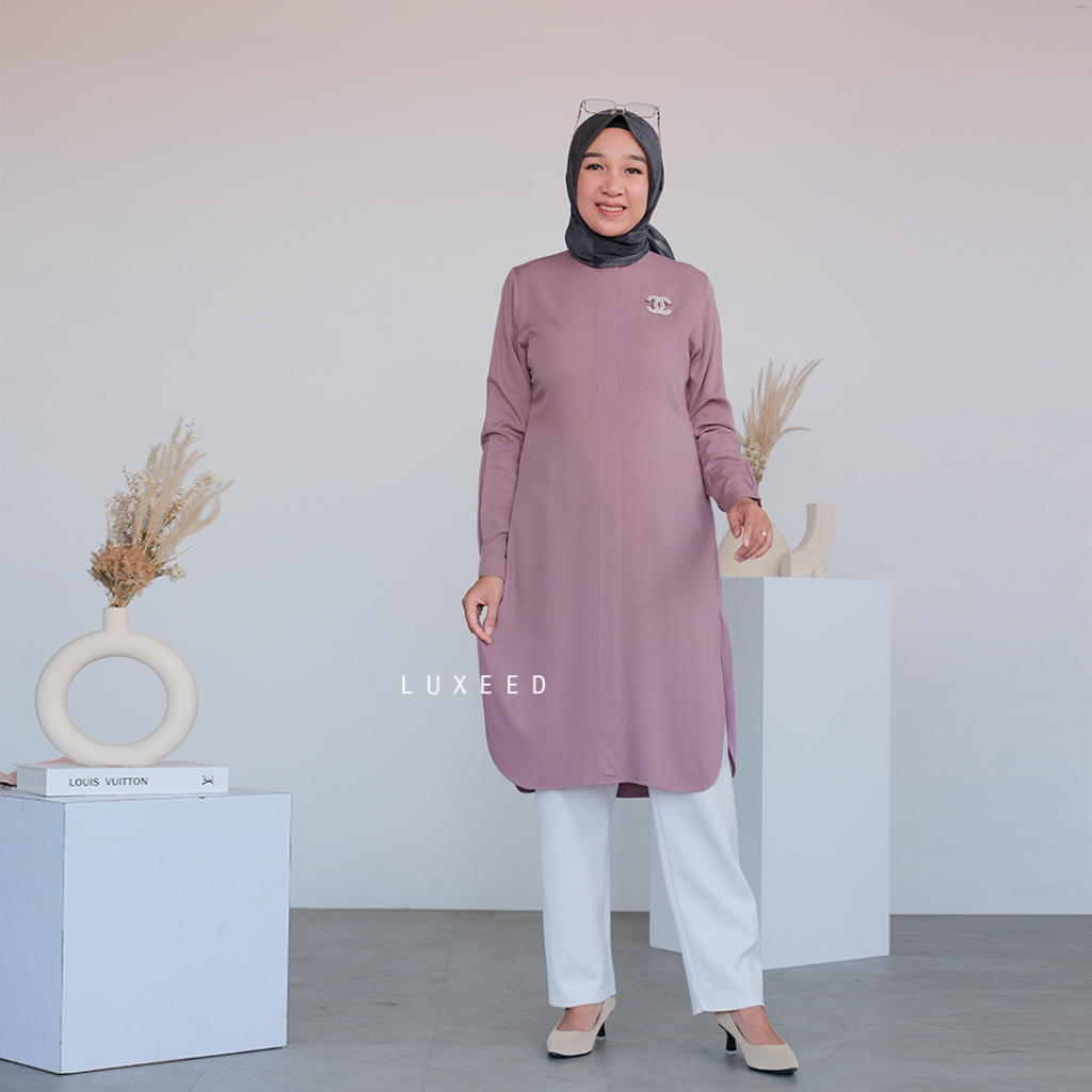 Jual Tunik Polos Wanita Terbaru Tunik Twill Rayon Tunik Harian Tunik ...