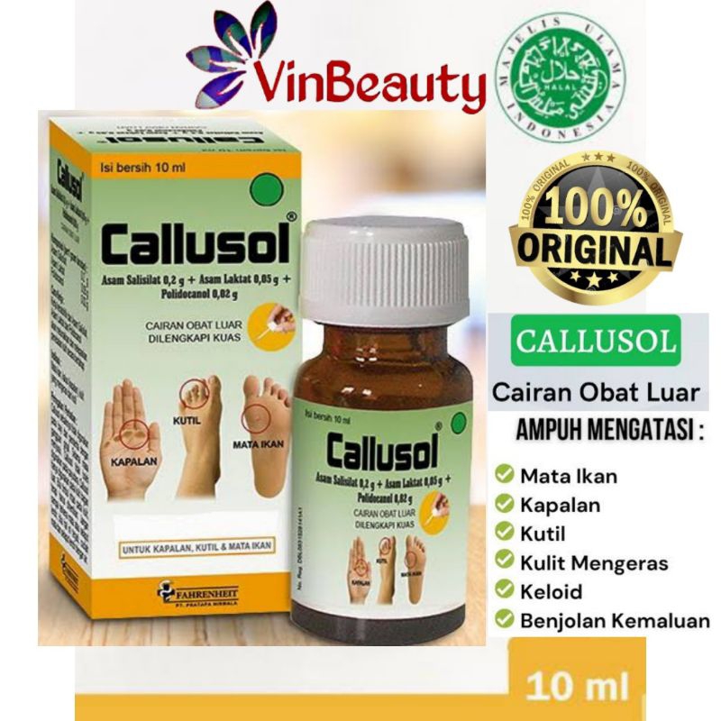 Jual Original Callusol Ml Obat Mata Ikan Kutil Dan Kapal Calusol