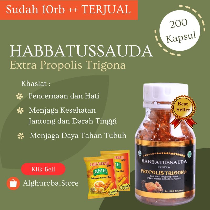 Jual Habbatussauda Extra Propolis Trigona Kapsul Original