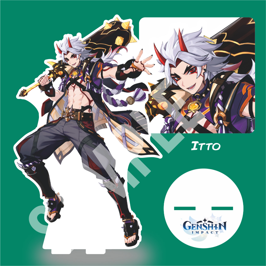 Jual GI INAZUMA Akrilik Standee Aether Ayaka Ayato Gorou Itto Kazuha ...