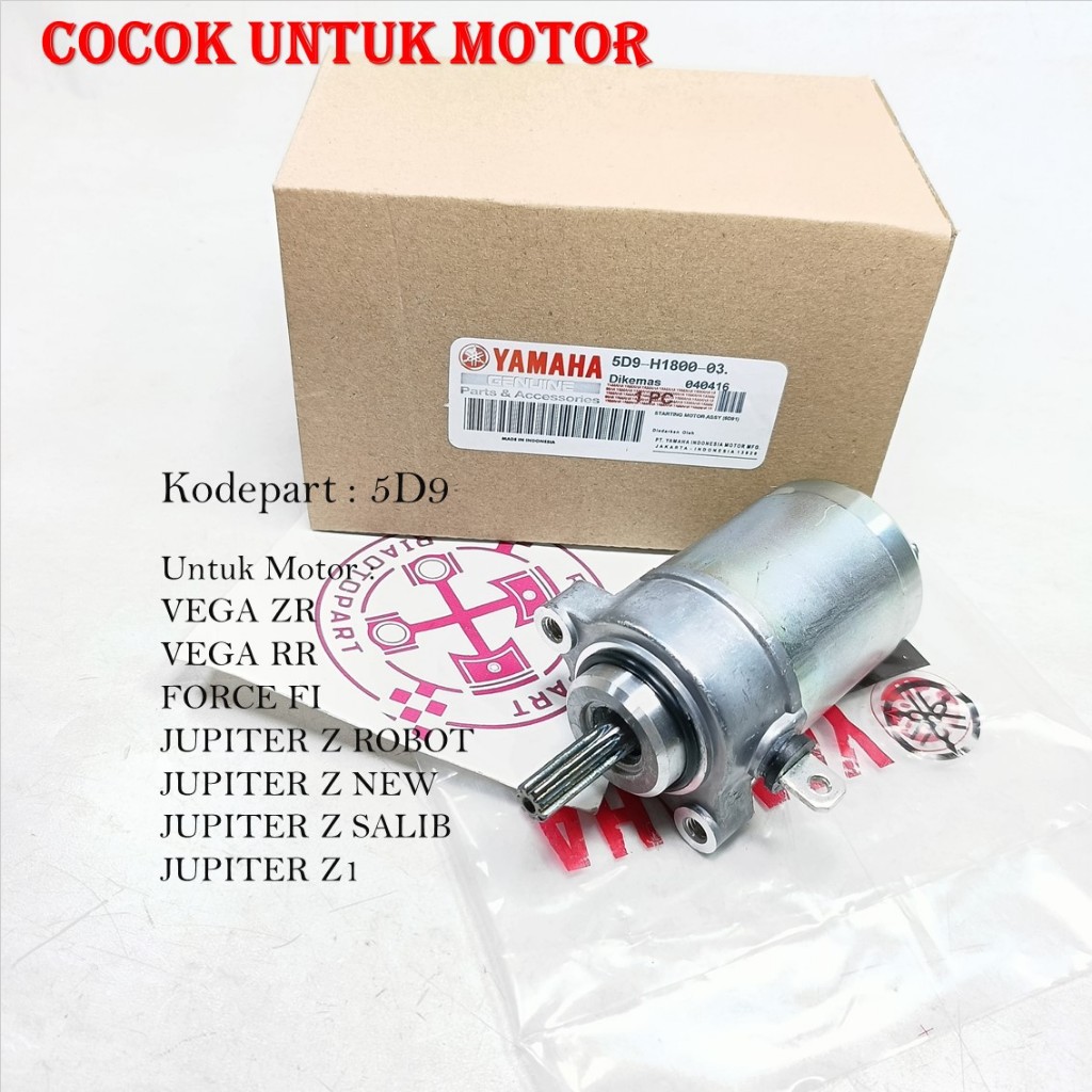 Jual DINAMO STATER ASSY YAMAHA VEGA ZR , VEGA R , FORCE , JUPITER Z NEW