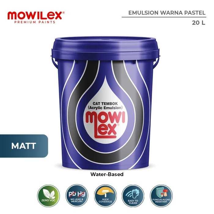 Jual Cat Tembok Mowilex Emulsion Tinting 20 Liter Shopee Indonesia 6020