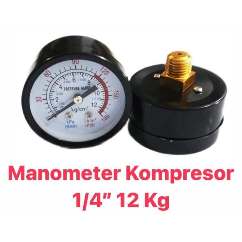 Jual Manometer Kompresor 1/4" 12kg model payung Shopee Indonesia