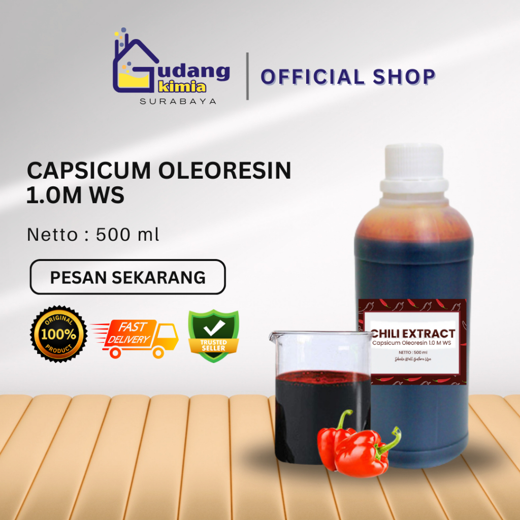 Jual Ekstrak Cabai / Chilli Extract / Capsicum Oleoresin 1 Jt SHU Water