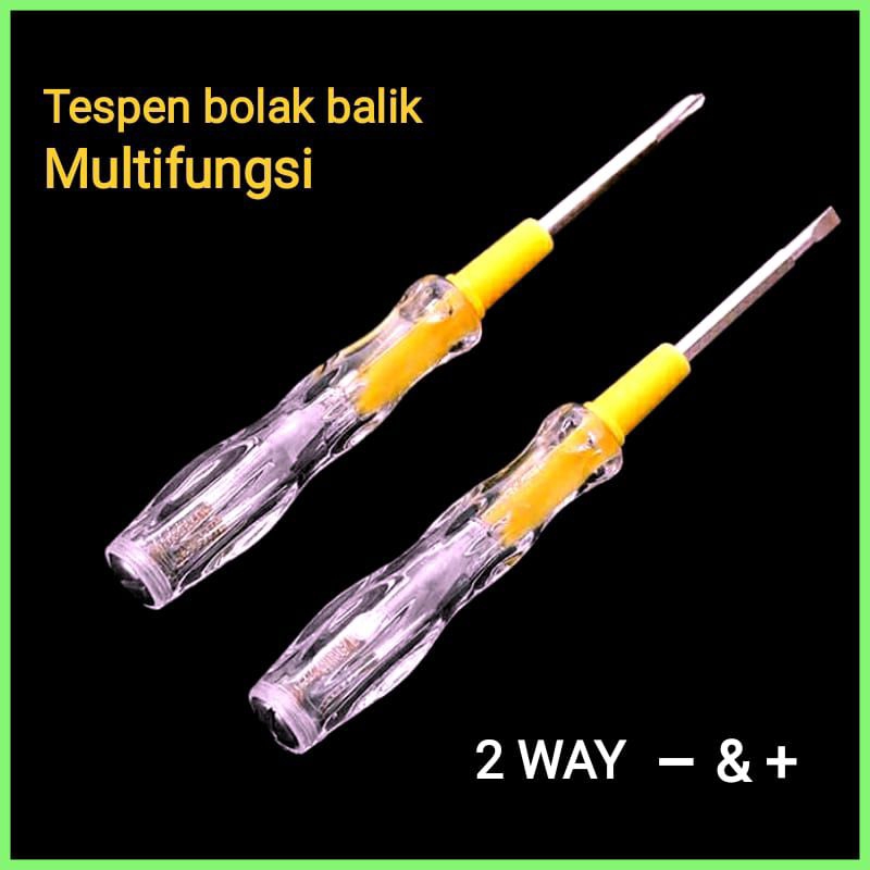 Jual Tespen Bolak Balik Plus & Minus , Testpen Listrik Multifungsi ...