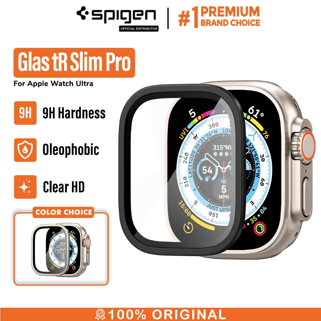 Jual Tempered Glass Apple Watch Ultra 49mm Spigen Slim Pro