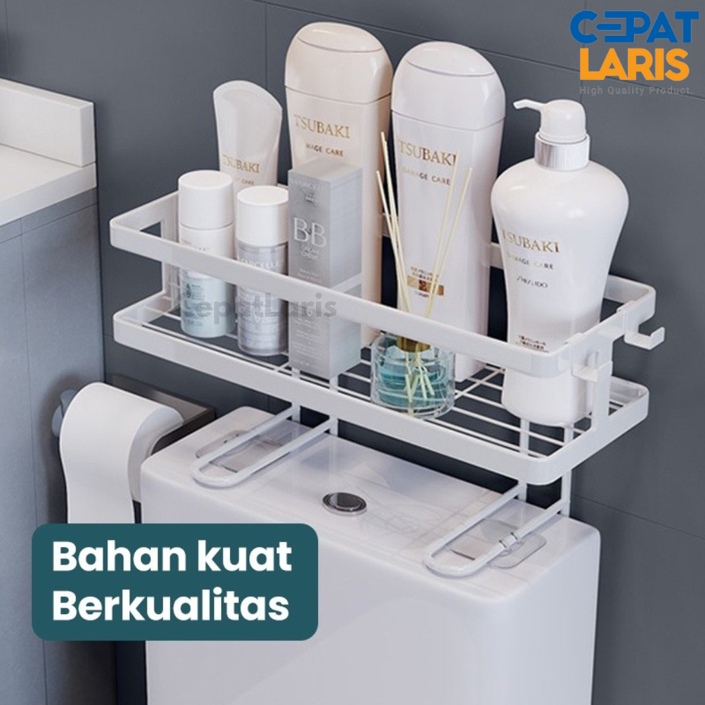 Jual CL Rak Toilet Closet WC Rak Kamar Mandi Tempel Tempat Gantung Anti