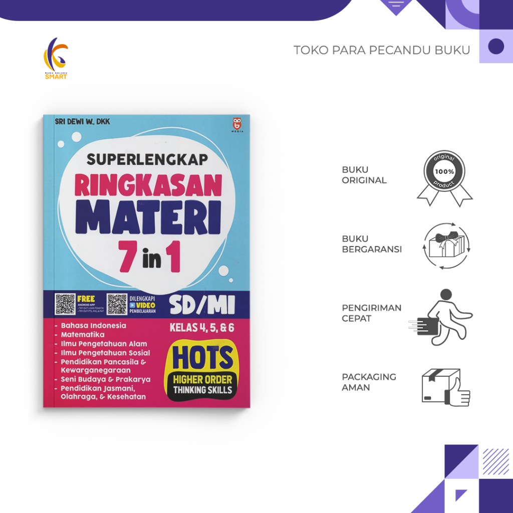 Jual Buku Pelajaran - Superlengkap Ringkasan Materi 7 in 1 SD/MI Kelas ...