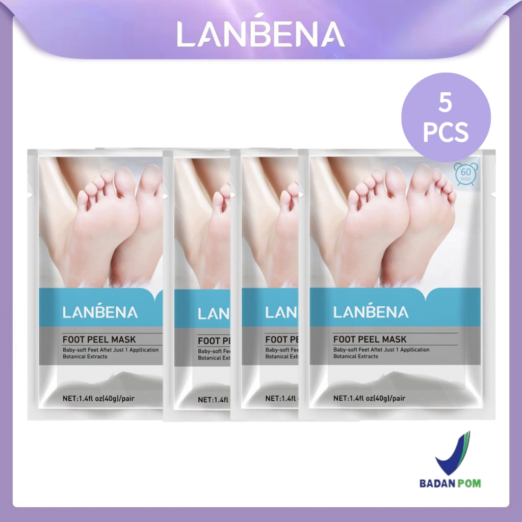 Jual [BPOM] LANBENA Foot Peeling Mask Remove Dead Skin Exfoliating Foot