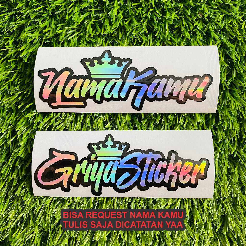 Jual STICKER MOTOR - STIKER NAMA CUSTOM NAMA REQUEST HOLOGRAM NAMA