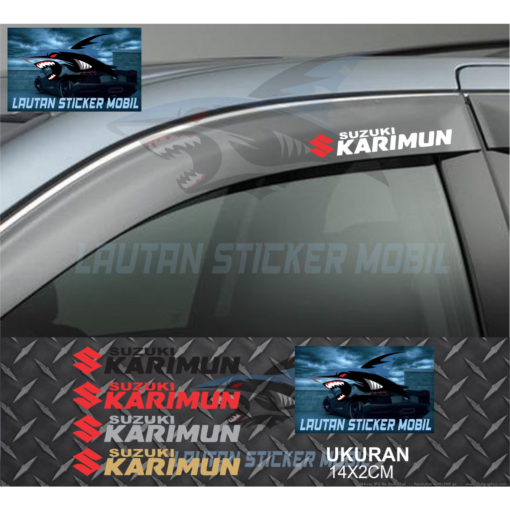 Jual Stiker Talang Air Mobil Karimun Cutting Sticker Talang Air Mobil Suzuki Karimun Shopee