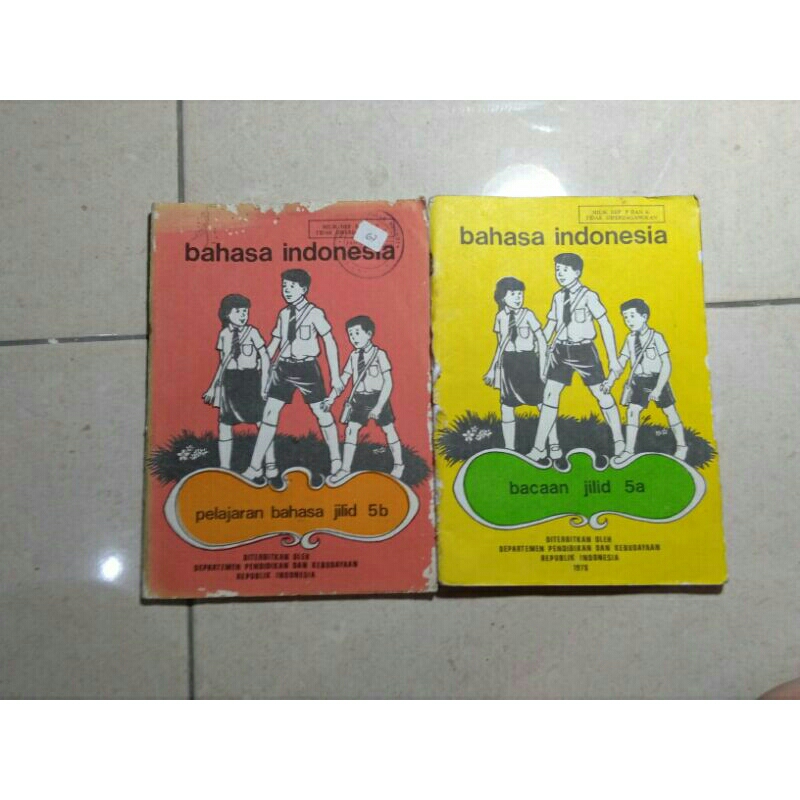 Jual Buku Pelajaran Jadul Bahasa Indonesia Jilid 5a 5b Shopee Indonesia