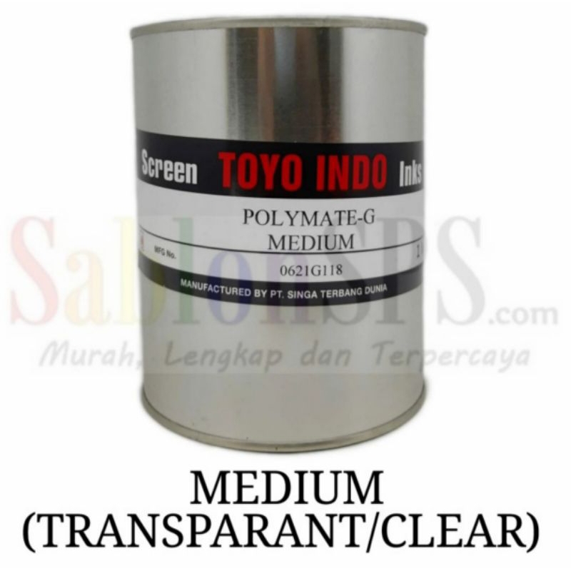Jual TINTA TOYO POLYMATE G MEDIUM TINTA SABLON PLASTIK 1KG | Shopee ...