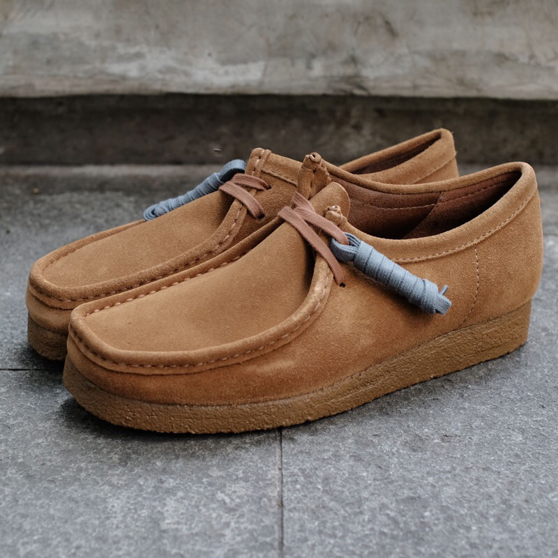 Jual Clarks Wallabee Cola Suede Shopee Indonesia
