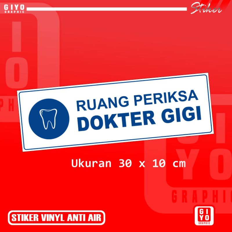 Jual Stiker Waterproof Ruang Periksa Dokter Gigi Shopee Indonesia