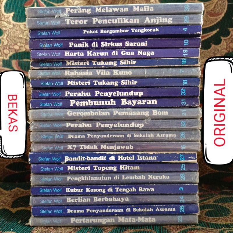 Jual ( ORIGINAL ) ( PRELOVED ) Buku Novel Cerita Misteri Lama Langka ...