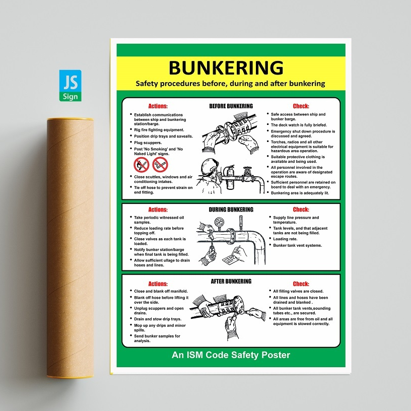 Jual POSTER SAFETY K3 IMO - BUNKERING | Shopee Indonesia