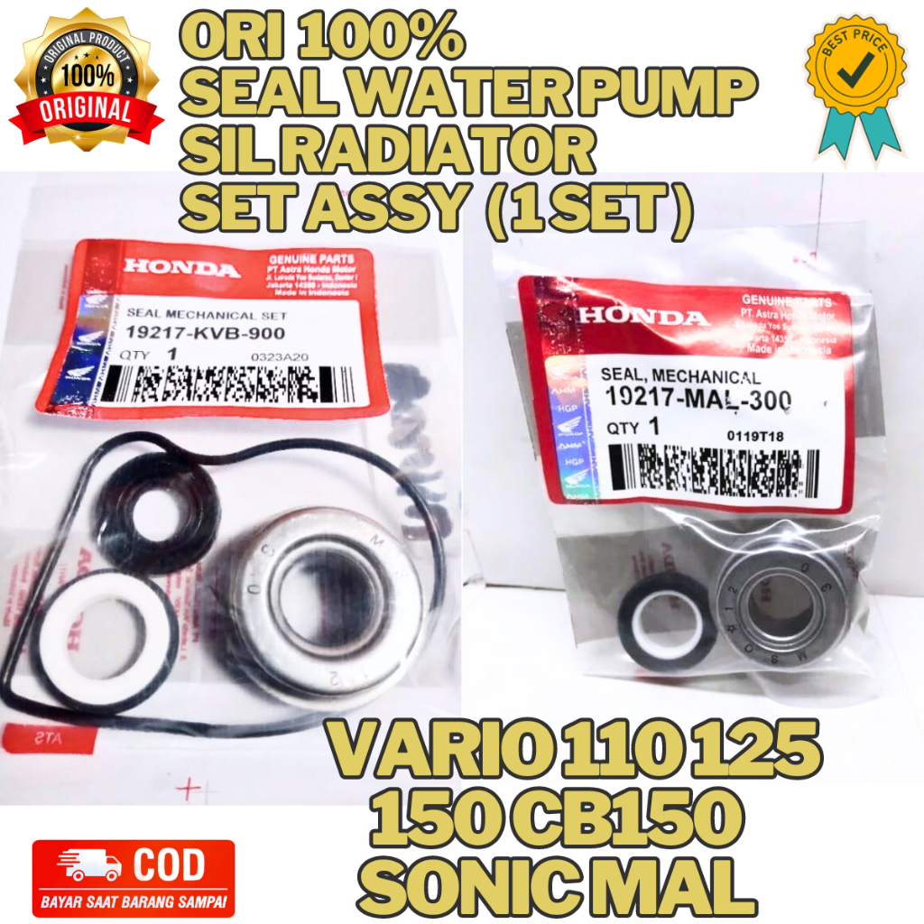 Jual ORIGINAL Seal Water pump Sil Radiator SET Assy Vario 110 125 150 ...