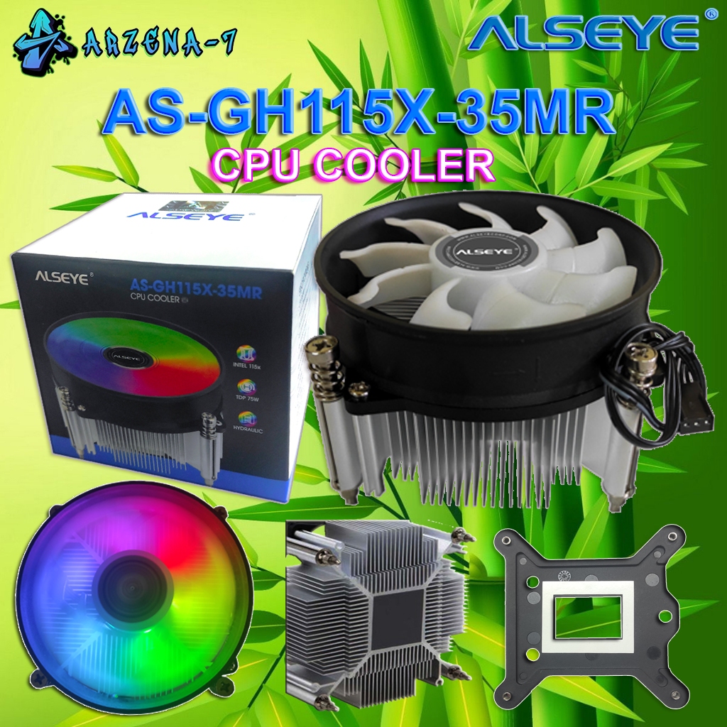 Jual Fan Processor Alseye Baut Led Cooler Fan Alseye As Gh X Mr Shopee Indonesia