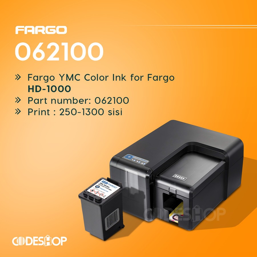 Jual Cartridge Printer ID Card Fargo INK1000 Tinta Color Warna YMC ...