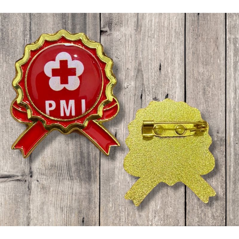 Jual pin bros PMI kuningan- pin Palang Merah Indonesia | Shopee Indonesia