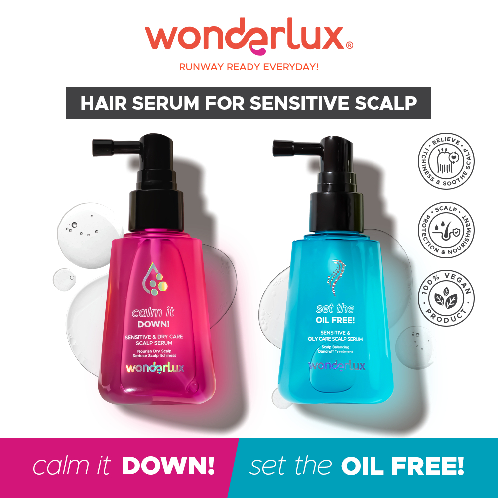Jual Wonderlux Sensitive Scalp Care Serum Hair Serum 75ml Shopee