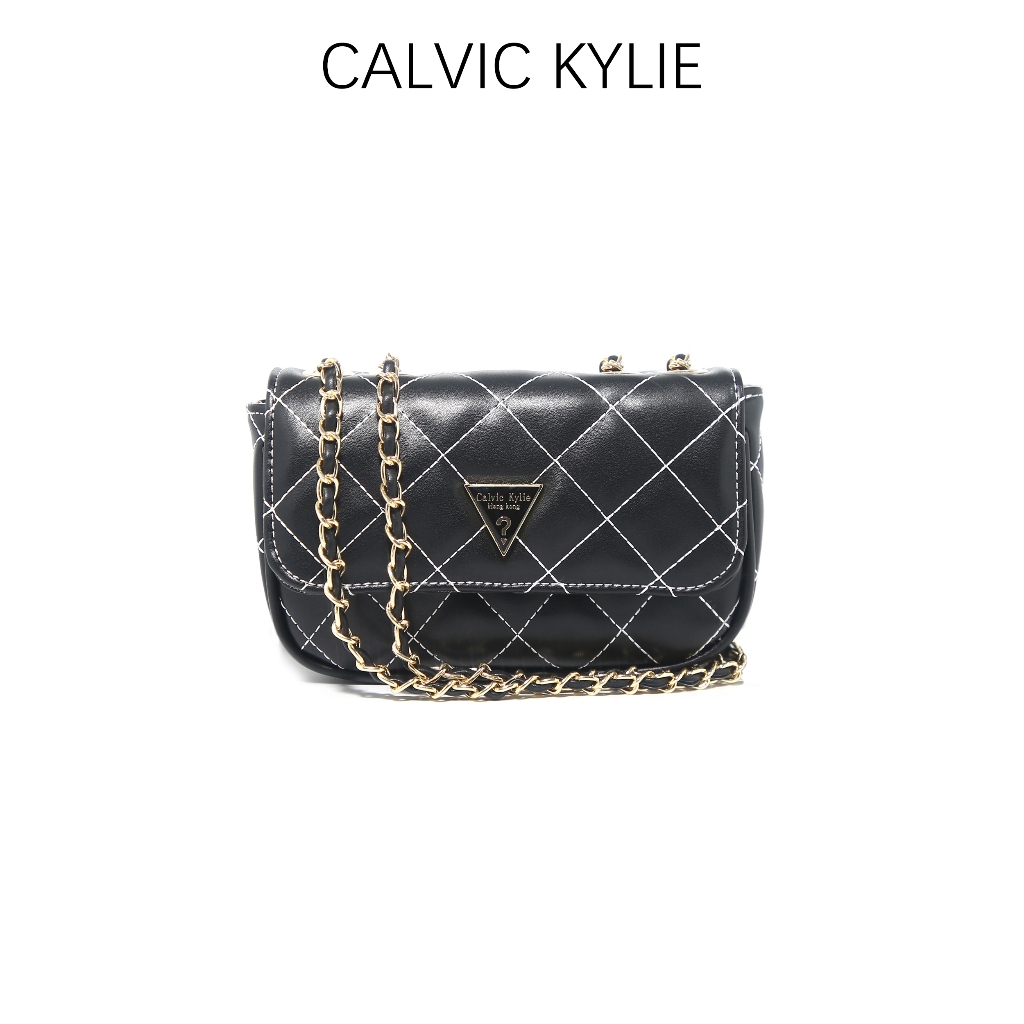 Jual CALVIC KYLIE Tas Wanita Sling Bag Shoulder Bag Medium Flap Bag ...