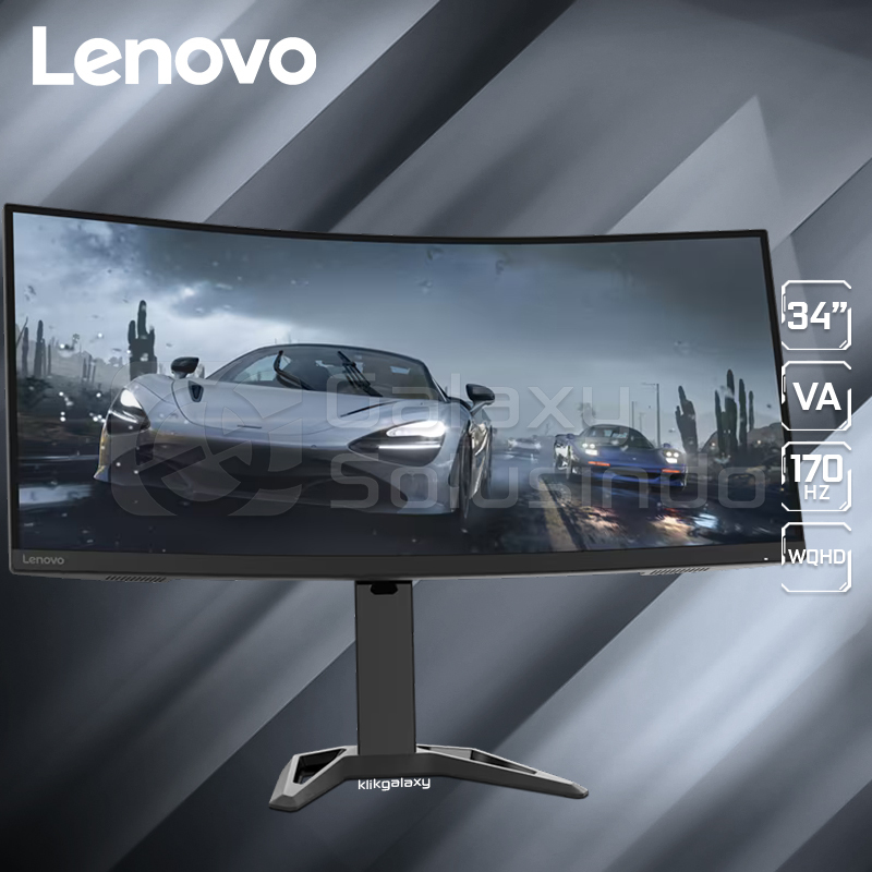 Jual LENOVO G34w30 34" VA WQHD 170Hz 0,5ms Curved Gaming Monitor Shopee Indonesia