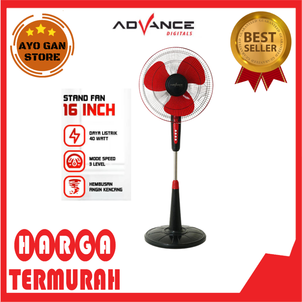 Jual Advance Kipas Angin Berdiri 16 Inch Sf 16a Stand Fan Shopee Indonesia 0859