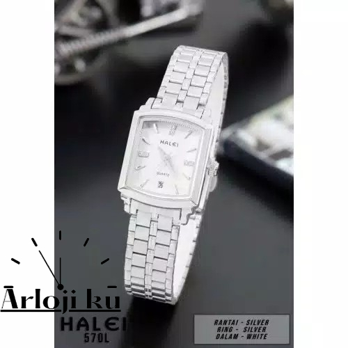 Jual Halei Watch Jam Tangan Wanita Original Rantai Stainless Steel Terbaru Kekinian Tahan Air