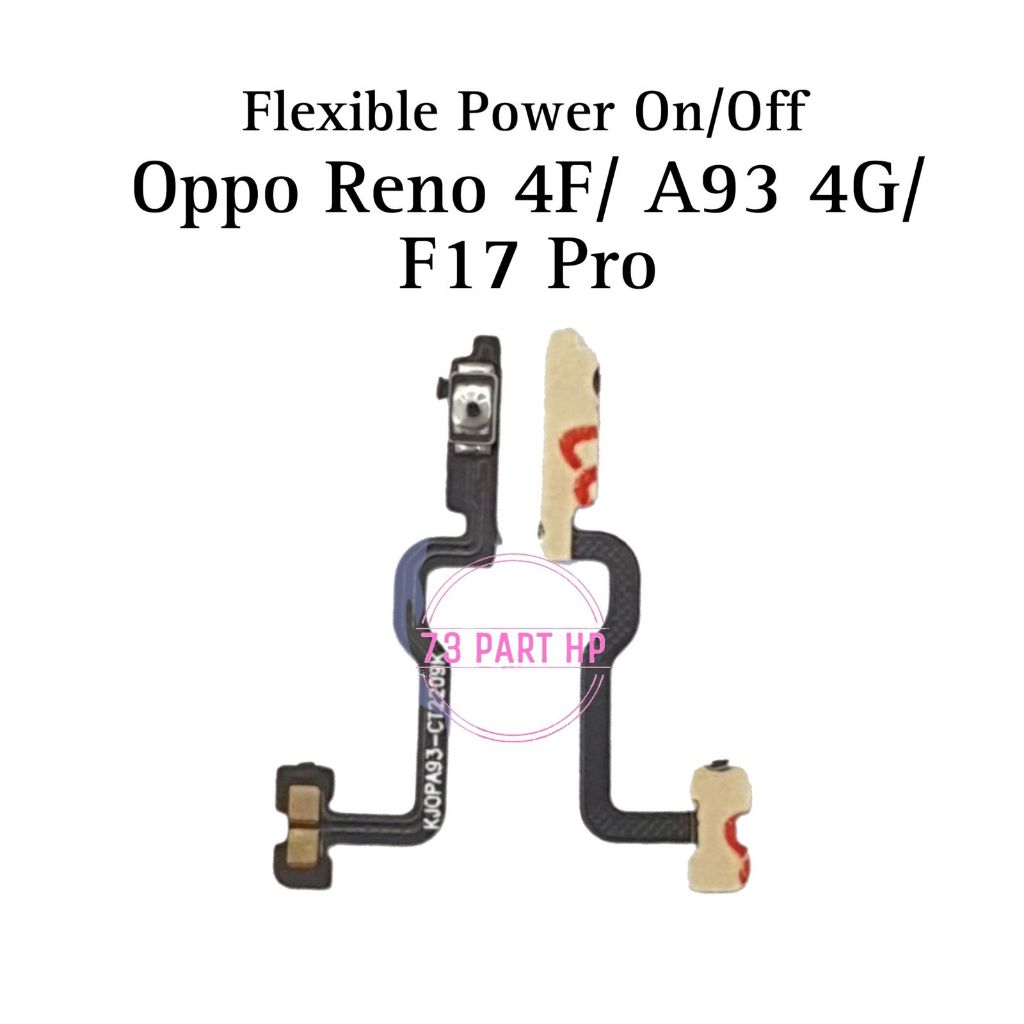 Jual Original Flexible Konektor Power On Off OP Reno4 F / Reno 4F / A93 ...