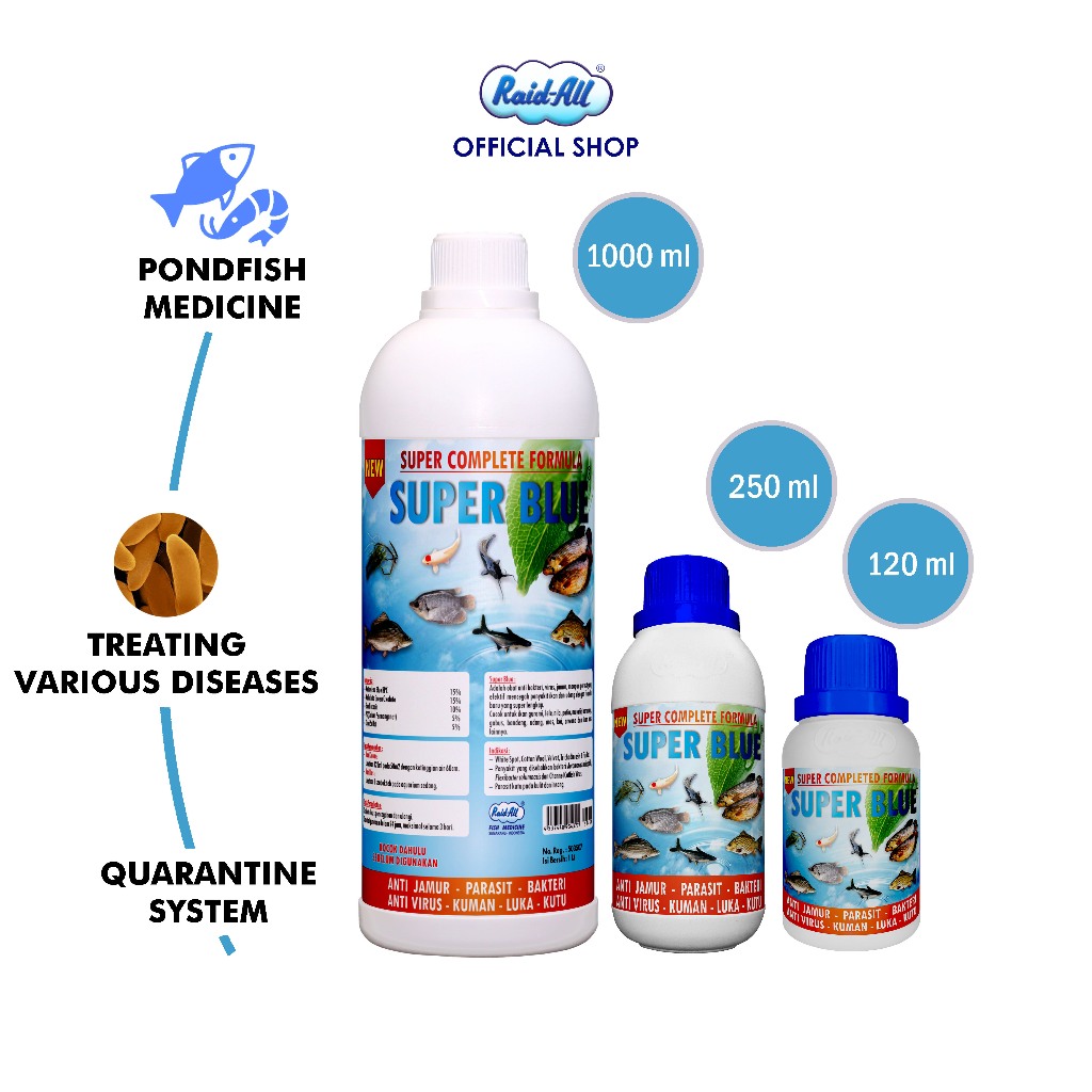 Jual Raid All Obat Biru Super Blue Obat Ikan Shopee Indonesia