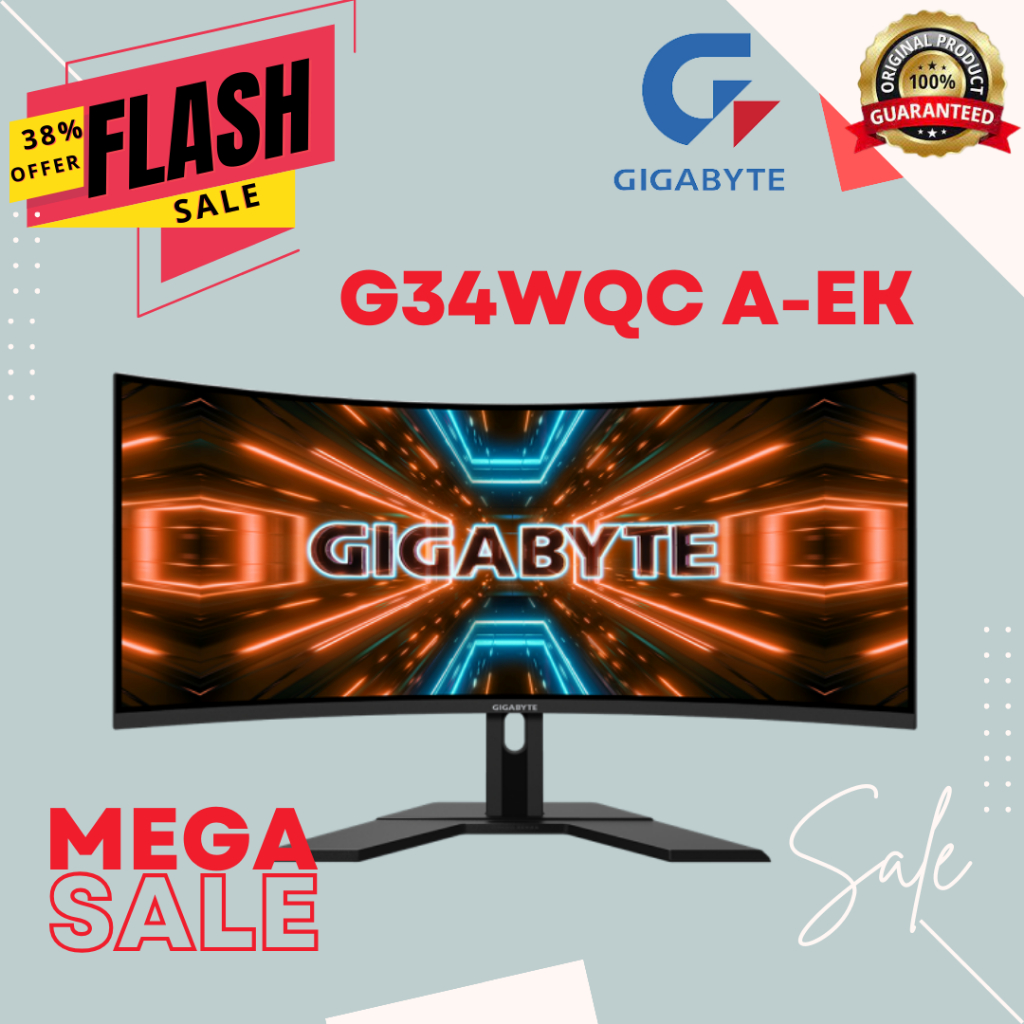Jual Gigabyte Monitor G34WQC A-EK | Shopee Indonesia