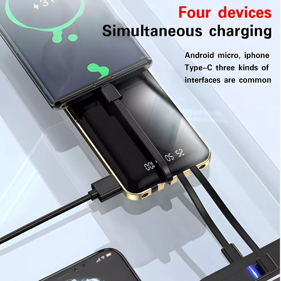 PowerBank 50000mAh 4 Kabel 