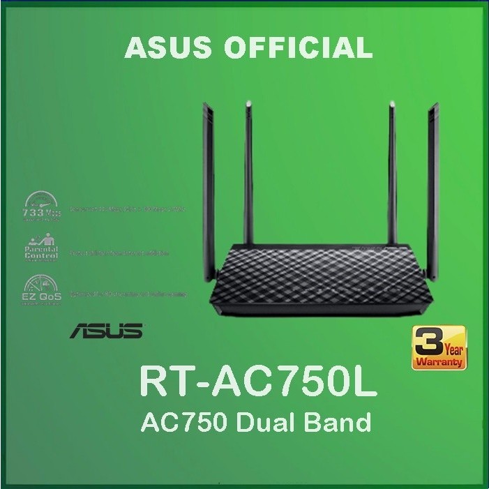 Jual Asus RT-AC750L Dual Band AC750 Wireless Router AC 750 | Shopee ...