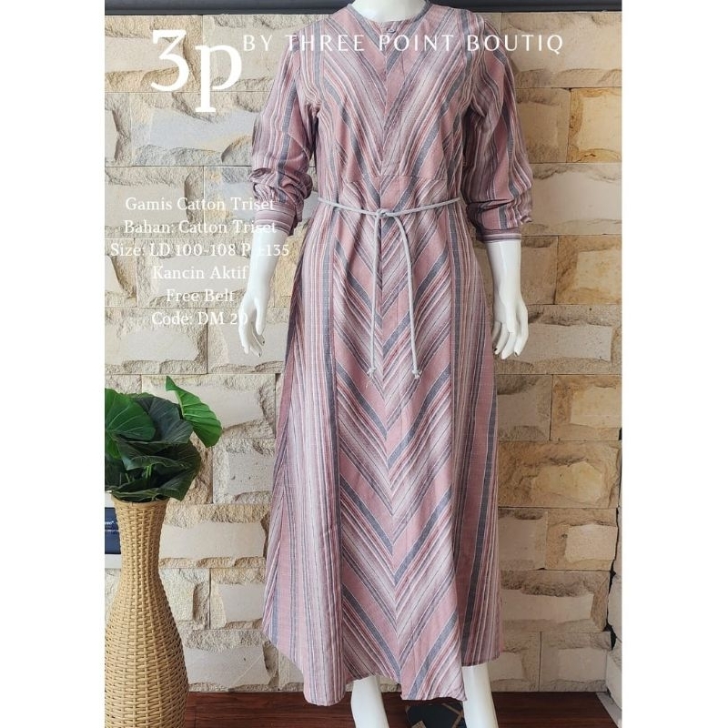 Jual Gamis Catton Triset by 3Point Boutiq | Shopee Indonesia
