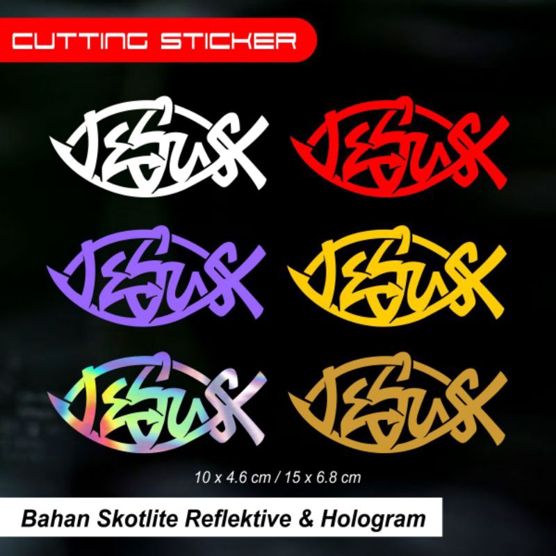 Jual STICKER CUTTING JESUS STIKER ROHANI KRISTEN | Shopee Indonesia