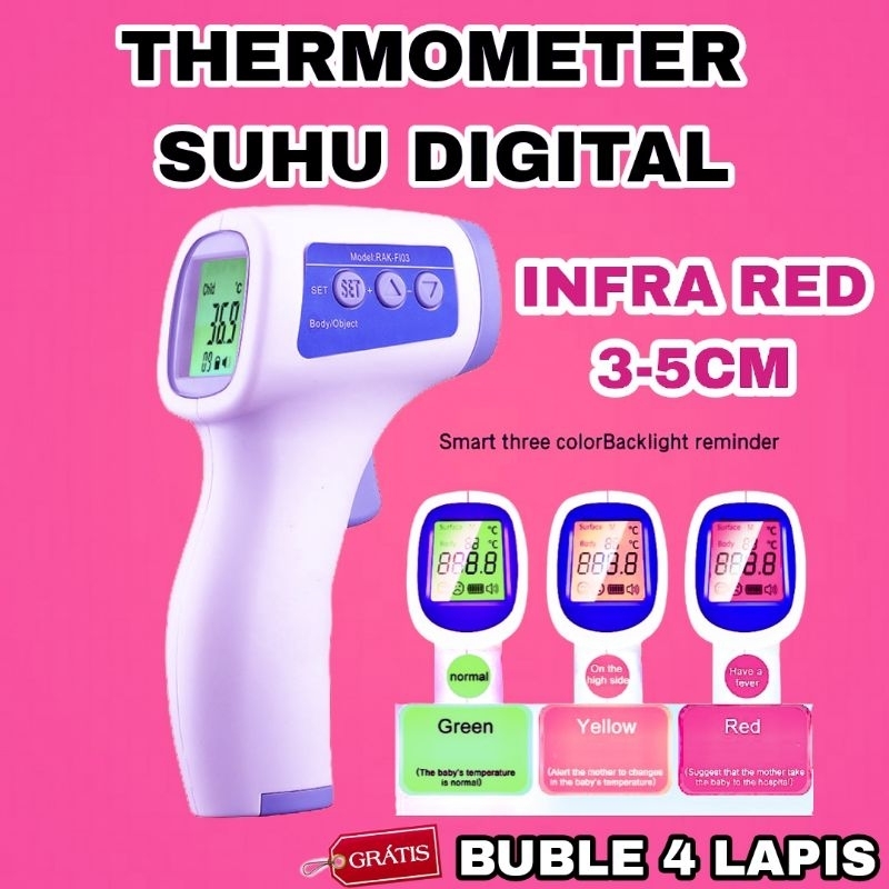 Jual Thermogun thermometer infrared Thermo gun GF-Z99Y layar 3 warna alat  ukur suhu badan