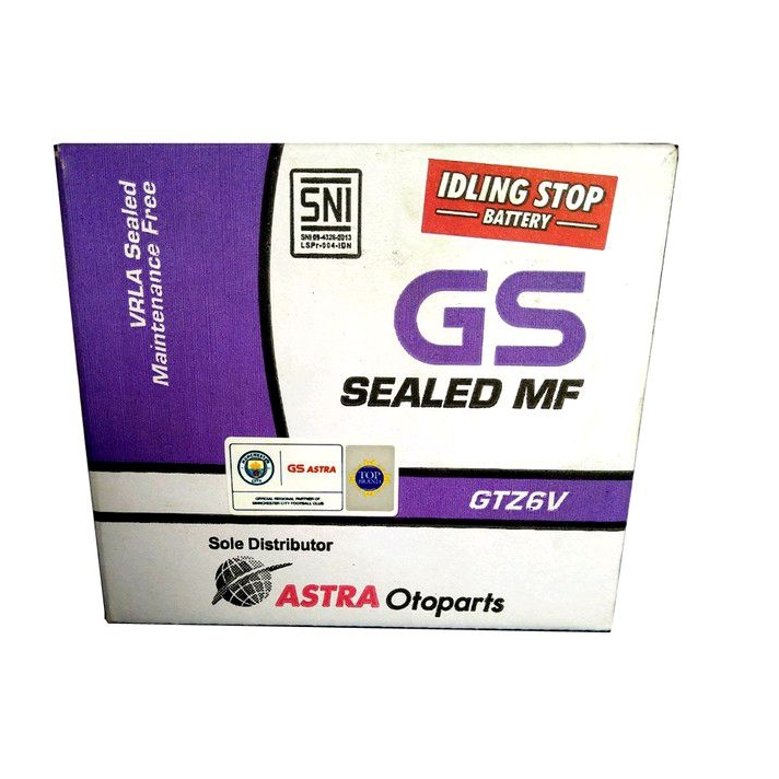 Jual AKI GS ASTRA GTZ6V, AKI VARIO 125, AKI VARIO 150, AKI CB150R