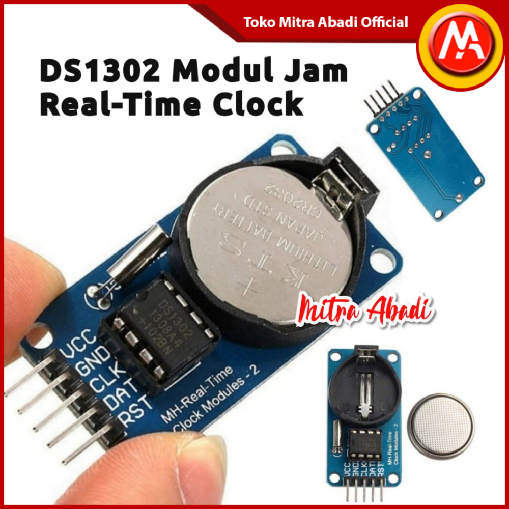 Jual Modul Jam REAL-TIME Clock DS1302 Arduino UNO | Shopee Indonesia