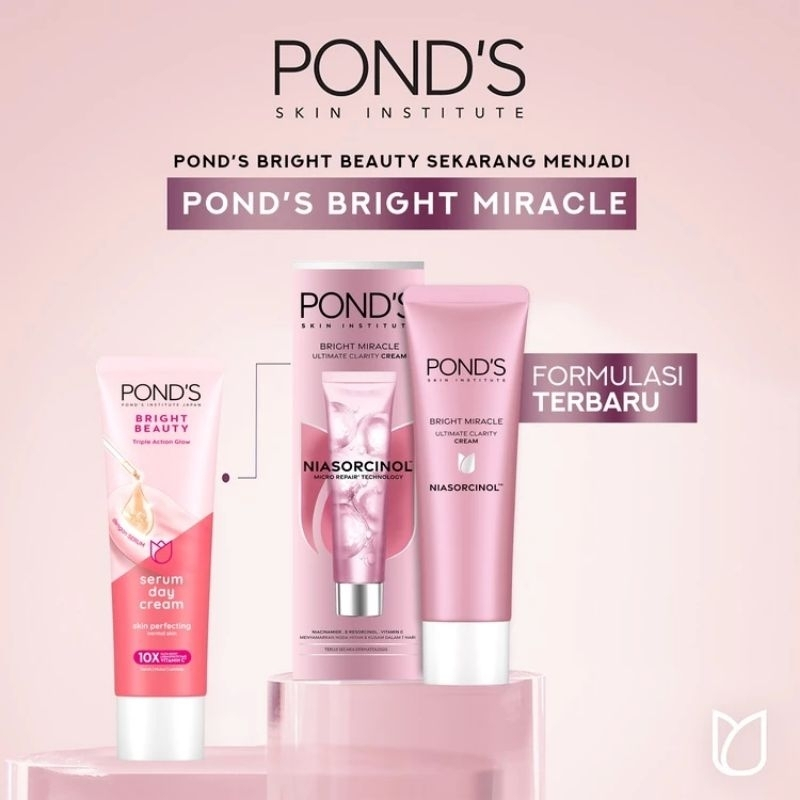 Jual Ponds Bright Miracle Ultimate Clarity Niasorcinol Cream 20gr ...