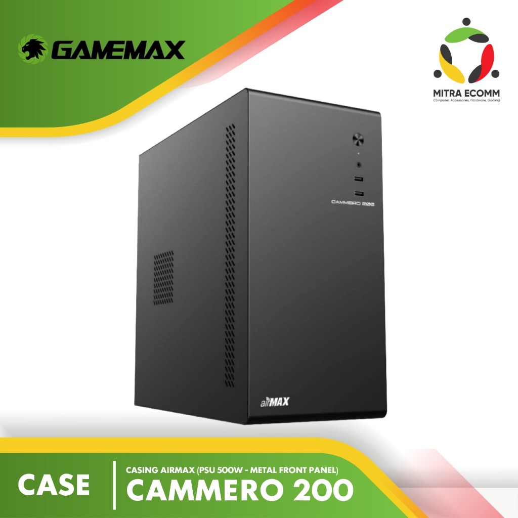 Jual Casing Airmax Cammero 200 Micro-ATX PC Case with 500W Power Supply ...