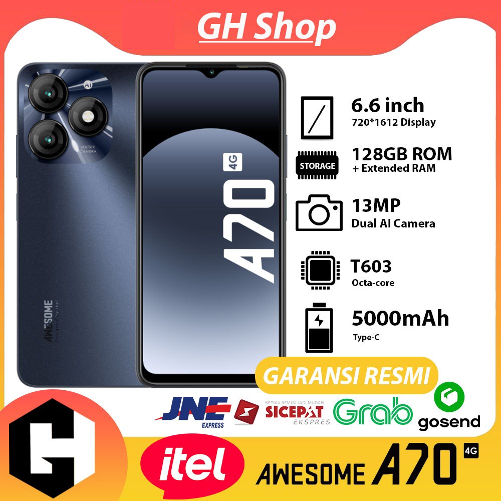 Jual Itel A70 4128 Gb Gb Garansi Resmi Shopee Indonesia