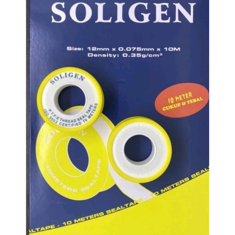Jual SEAL TAPE PIPA / SEAL TAPE SOLIGEN/SOLATIP PIPA PVC SOLIGEN BEST ...