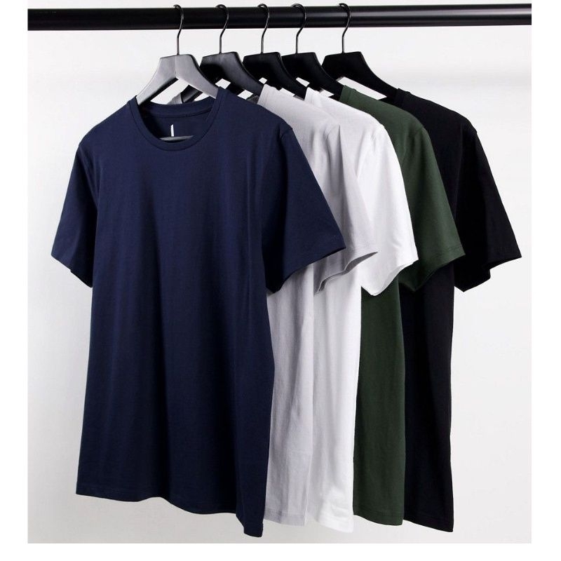 Jual Kaos Polos Cotton Combed Premium Lengan Pendek Premium Pria Wanita