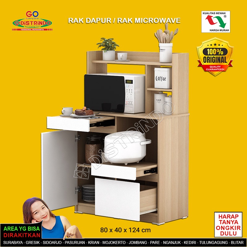 Jual Distrindo - Rak Dapur Minimalis serbaguna dengan LACI Cocok untuk ...