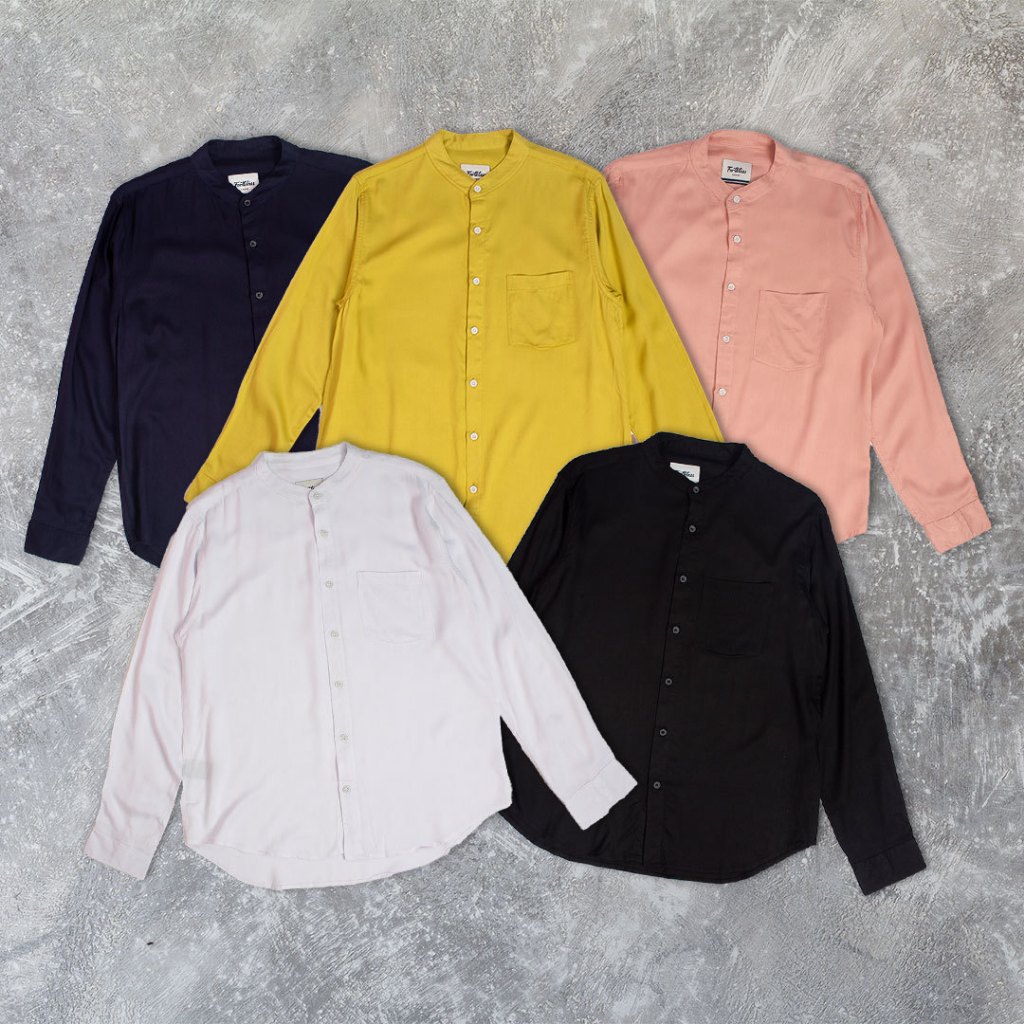 Jual FortKlass ARKANA Kemeja Polos Pria Lengan Panjang Formal Kemeja ...